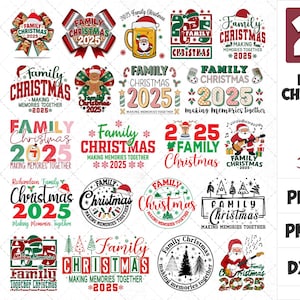 Famille Noël 2025 Svg, lot de Noël Svg, Noël en famille, créer des souvenirs ensemble Svg, Svg Noël, chemise Noël Svg, Png