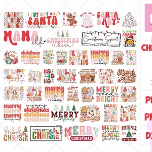 Paquete SVG de Navidad retro, SVG retro de Navidad, SVG divertido de Navidad, SVG de camiseta de Navidad, SVG de Navidad boho, SVG maravilloso, PNG