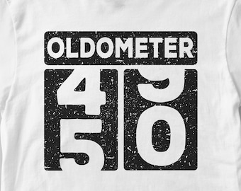 Oldometer 50th Birthday Svg, Oldometer 50 Years Svg