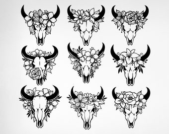 Download Cow Skull Svg Etsy