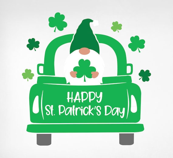 Irish Three Green Gnome Truck Shamrock St Patricks Day Gift T-Shirt Irish Three Green Gnome Truck Shamrock St Patricks Day Gift T-Shirt