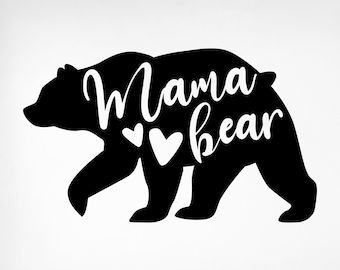 Mama Bear SVG: Mother's Day Shirt Design (Digital Download)
