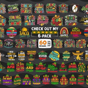 Bundle Cinco De Mayo Svg Png rétro, Svg Cinco De Mayo, squelette Cinco De Mayo Svg, Fiesta Party Png, chemise Fiesta, Mexique Svg, Png, Cricut