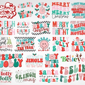 Retro Weihnachts-Svg-Bundle, Weihnachts-Retro-Svg, Weihnachts-Svg, Vintage-Weihnachts-Svg, Frohes Weihnachten-Svg, Weihnachtszitat-Svg, Png, Cricut