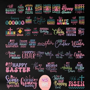 Easter SVG Bundle, Happy Easter SVG, Easter Bunny SVG, He Is Risen Svg, Easter Designs, Easter for Kids Svg, Easter Egg Svg, Png, Cricut