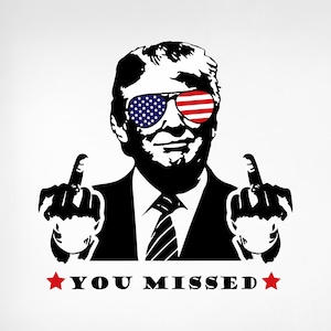Svg Donald Trump majeur, Svg Trump, 2025 Svg Trump, vous avez manqué l'atout Svg, Trump majeur 2025 Svg, lunettes de soleil America Flag Png
