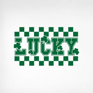 Svg de la suerte, Día de San Patricio Png, Trébol retro Png, Svg de trébol de la suerte, Svg del día de San Patricio, Svg del día de la suerte, Svg de la suerte, Svg de trébol, Cricut