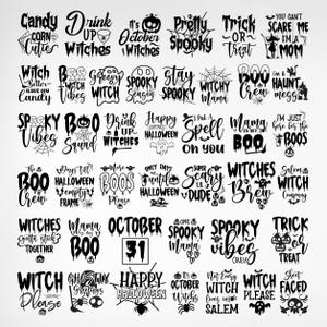 Halloween SVG Bundle, Halloween Svg, Farmhouse Halloween Svg, Halloween Decor Svg, Old Halloween Svg, Witch Svg, Ghost sPngTrick Or Treat