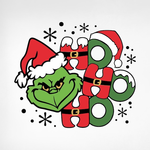 Grinch SVG, Grinch Ho Ho Ho Svg, Christmas Svg, Merry Christmas