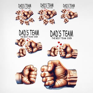 Father&#39;s Day Fist Bump Set Png, Dad Fist Bump Png, 1-5 Hands dad/ Grandpa and Childs Png Bundle, Father&#39;s Love Png, Family Png, Sublimation