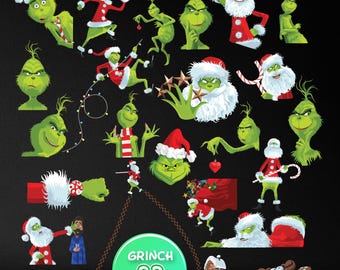 Pacote de Grinch em PNG, Pacote de Natal em PNG, Grinch em PNG, Rosto de Grinch em PNG, Mão de Grinch em PNG, Enfeite de Grinch em PNG, Sorriso de Grinch em PNG, Cricut