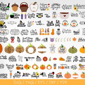 97 Fall SVG Bundle, Autumn Svg, Fall Svg, Thanksgiving Svg, Autumn Svg Bundle, Happy Fall Svg, Pumpkin Spice Svg, Png, Eps, Cricut, Clipart