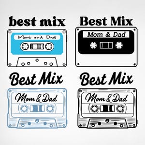Beste mix mama en papa SVG png, beste mix mama en papa, Romper ontwerp, grappige baby outfit, retro SVG, baby gezegden, babyshower SVG, muziek png