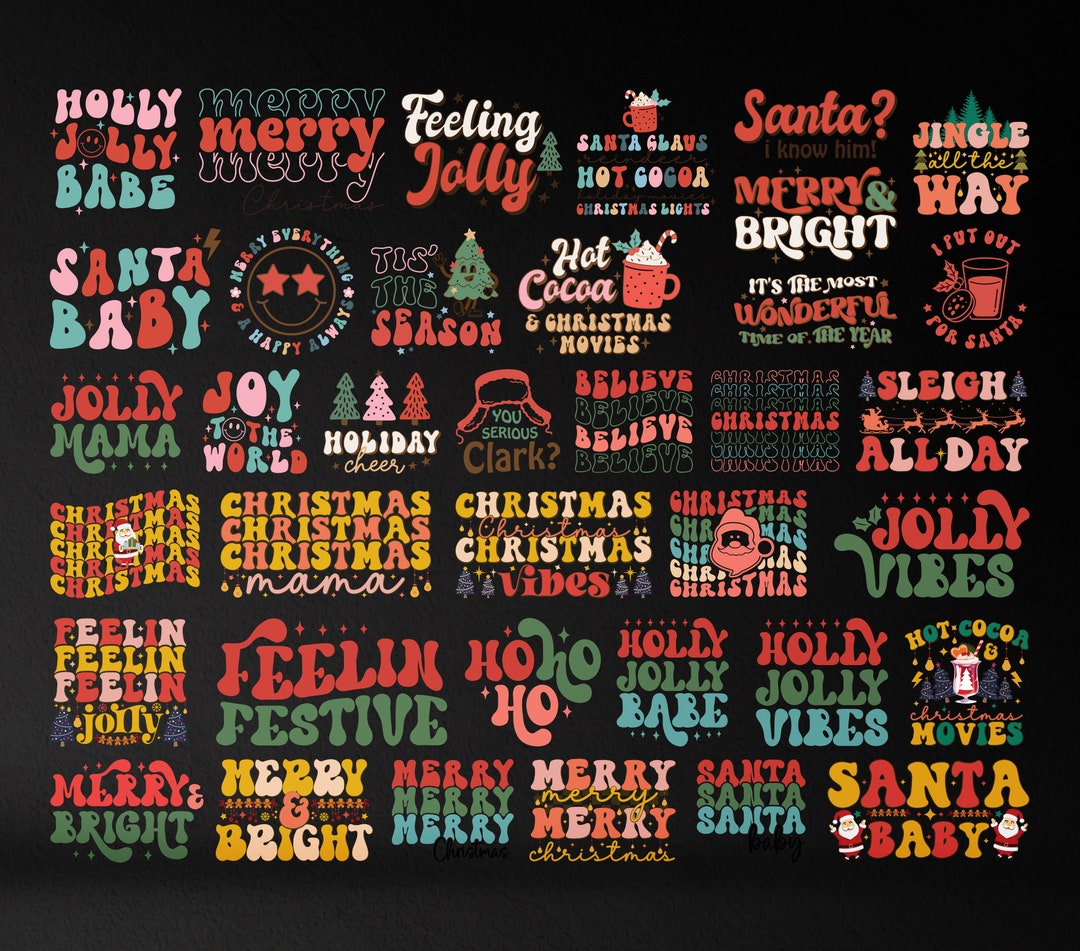 Retro Christmas SVG Bundle, Christmas Retro Svg, Christmas Svg