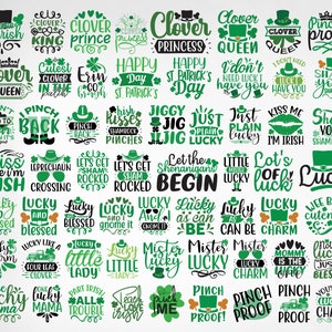 St Patrick&#39;s Day SVG Bundle, Saint Patrick&#39;s Day SVG, Lucky Svg, St Patricks Day SVG, Luck Svg, Clover Svg, Shamrock Svg, Irish Svg, Png