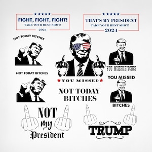 Trump Svg Bundle, You Missed Trump Svg, Trump Svg, Donald Trump Middle Finger Svg, Trump Middle Finger Funny Svg, Trump 2025 Svg, Png,Cricut
