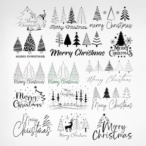 Kerst Svg-bundel, kerstboom Svg, Merry Christmas Svg, kerstversieringen Svg, boerderij kerst Svg, winter Svg, Png, Eps, Cricut