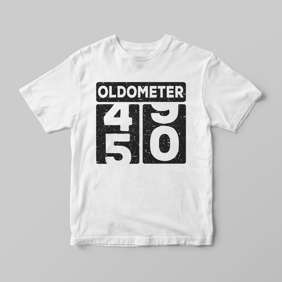 Oldometer 50th Birthday Svg, Oldometer 50 Years Svg