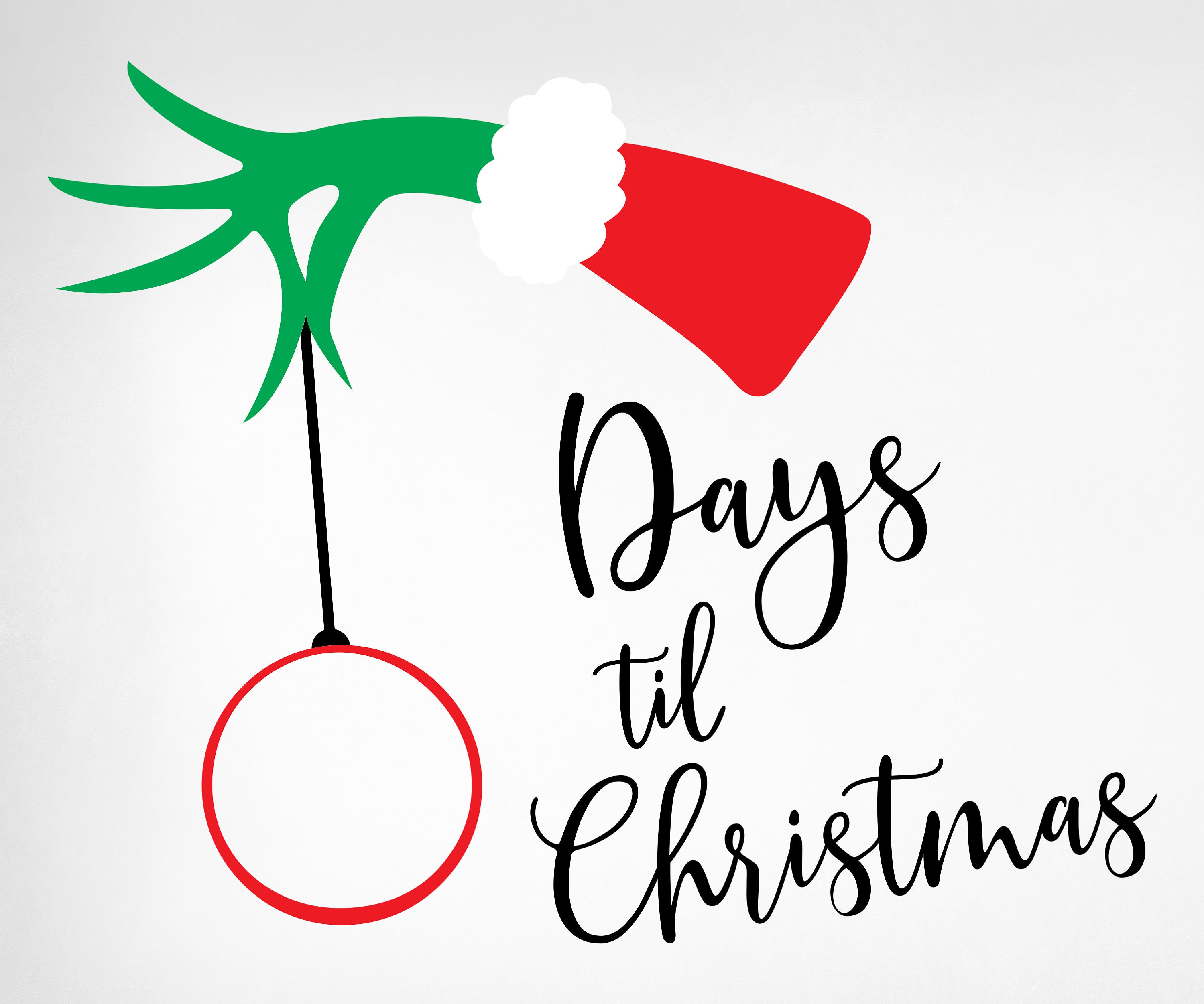 Days Til Christmas SVG the Grinch SVG Christmas Svg Grinch | Etsy