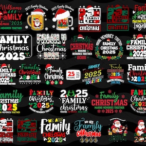 Pacote de Natal em Família 2025: Criando Memórias Juntos, Natal em Família 2025: SVG, Natal SVG, Camiseta de Natal 2025: SVG, PNG, Cricut