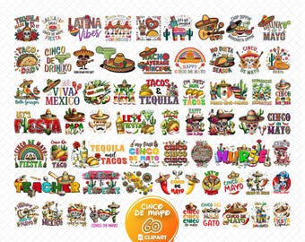 Cinco de Mayo png-bundel, Mexicaans feest png, Let's Fiesta png, Mexico tequila png, taco's png, Cinco de Mayo png grappige Mexicaanse dag png, clipart