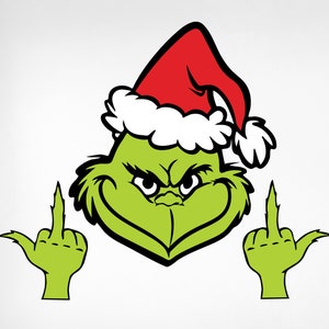 Grinch Środkowy Palec SVG, Grinch Daje Palec, Środkowy Palec SVG, Grinch Svg, 2025 Ornament SVG, Grinch Svg, Png, Cricut, Clipart