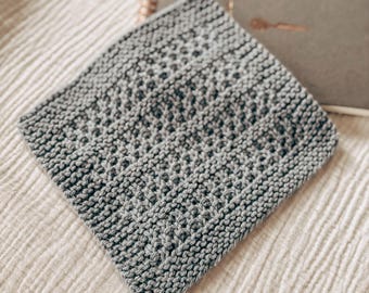 Patrón de tejido de paño de cocina fácil, patrón de tejido de paño de cocina para principiantes, patrón de tejido de paño de cocina de punto simple, patrón de tejido de regalo de decoración del hogar, tejido rápido pequeño