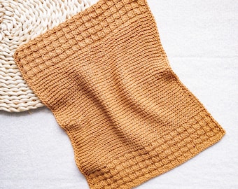 Beginner Kitchen Towel Knitting Pattern, Easy Knit Project, DIY Kitchen Decor, Knit Hostess Gift Idea, Simple Knit Dishcloth Pattern