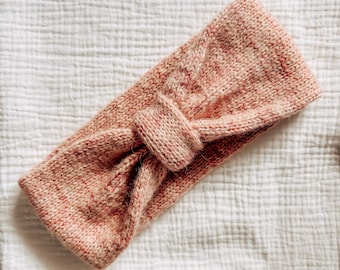 Patrón de tejido para diadema sencilla y acogedora, diadema minimalista con nudo, calentador de orejas clásico, patrón de tejido fácil, patrón de tejido