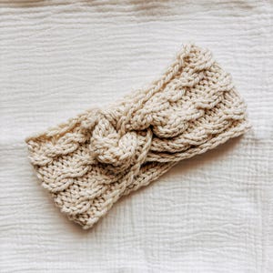 Chunky Headband Knitting Pattern, Cable Knit Twist Headband, Easy Knitted Ear Warmer, Bulky Easy Knit Pattern, Knitting Pattern