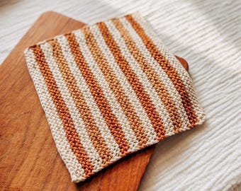 Patrón de tejido de paño de cocina de estilo rústico fácil, patrón de tejido de paño de cocina para principiantes, proyecto de tejido rápido, paño de cocina de punto simple, paño de cocina de punto fácil