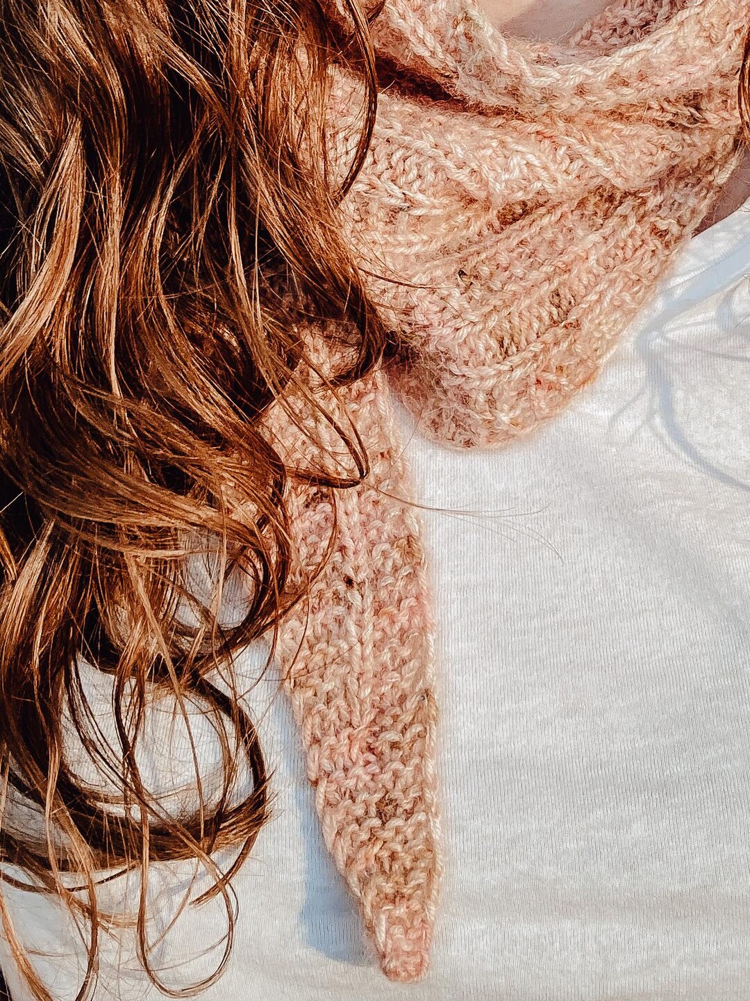 Beginner Triangle Scarf Knitting Pattern, Simple Small Knit Shawl ...
