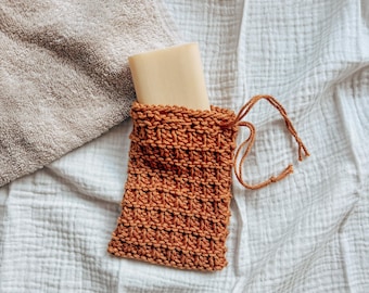 Soap Saver Knitting Pattern, Knit Soap Bag, Soap Bag Pattern, Knit Bathroom Decor, Knit Soap Sack, Shower Soap Saver Pouch, Knitting Pattern
