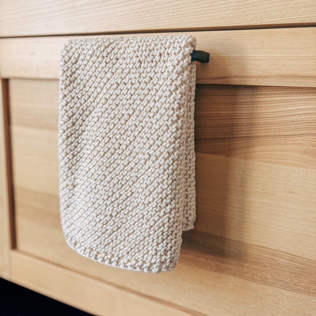 Simple Tea Towel Knitting Pattern, Minimalist Kitchen Towel, Easy Dishcloth Knitting Pattern for Beginners, Classic Knit Hand Towel Pattern