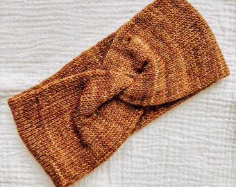 Classic Simple Headband Knitting Pattern, Minimalist Knit Twist Headband, Beginner Knit Ear Warmer, Headband Pattern for Beginners