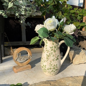 Jug jug vase ceramic vintage shabby country house decoration flowers nostalgia