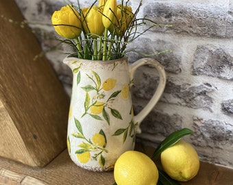 Jug ceramic jug vase vintage shabby decoration country house