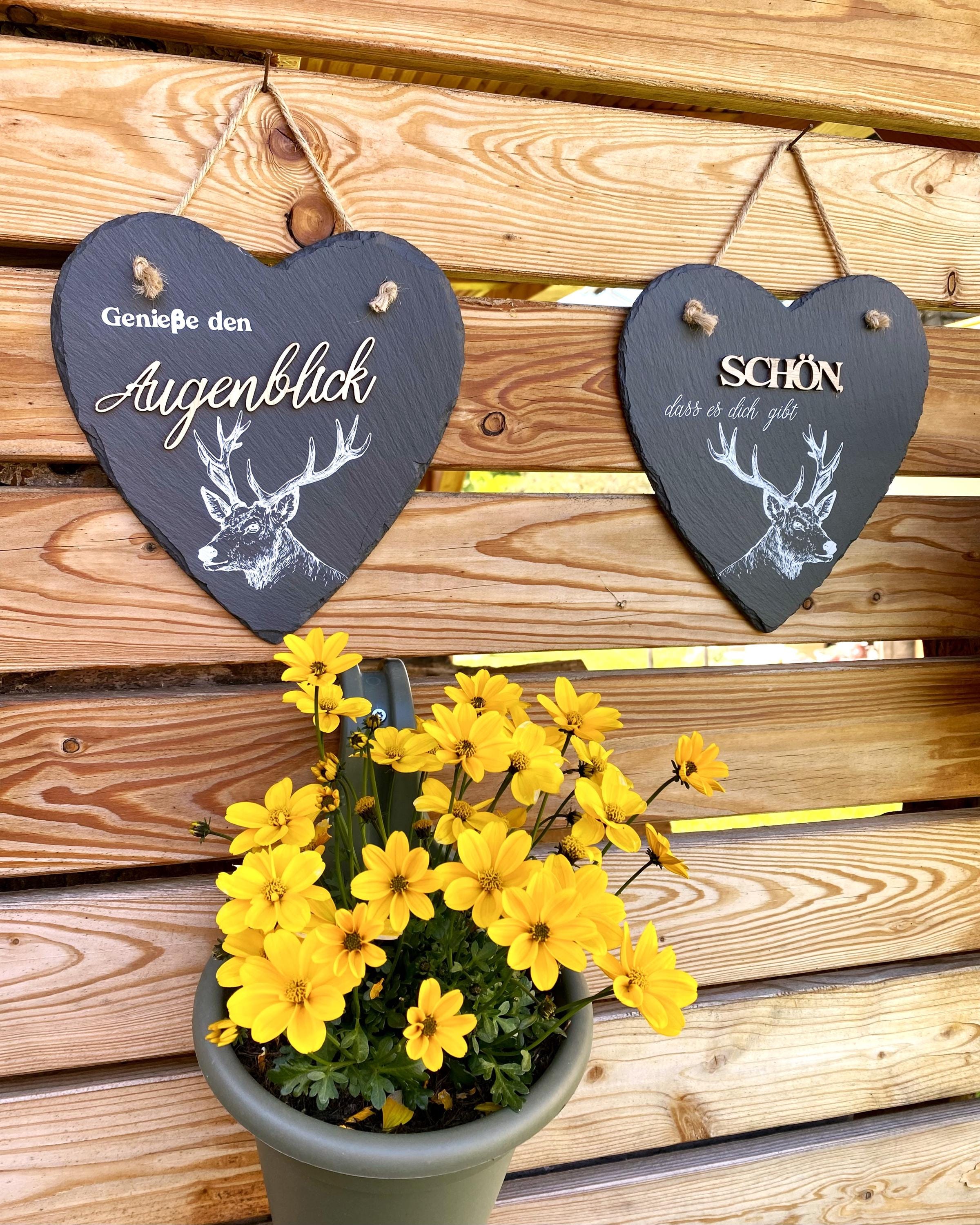 Herz-Schild „Kuschelecke“ Graviert – Türschild Aus HDF, 13x12 Cm, Mit Juteband (Dekoration & Geschenk)