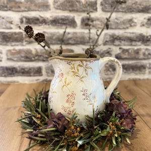 Krug Keramik Kanne Vase Vintage Shabby Deko Landhaus