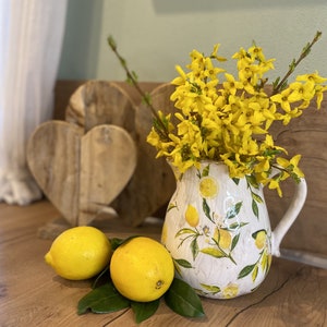 Krug Kanne Vase Keramik Vintage Landhaus Deko
