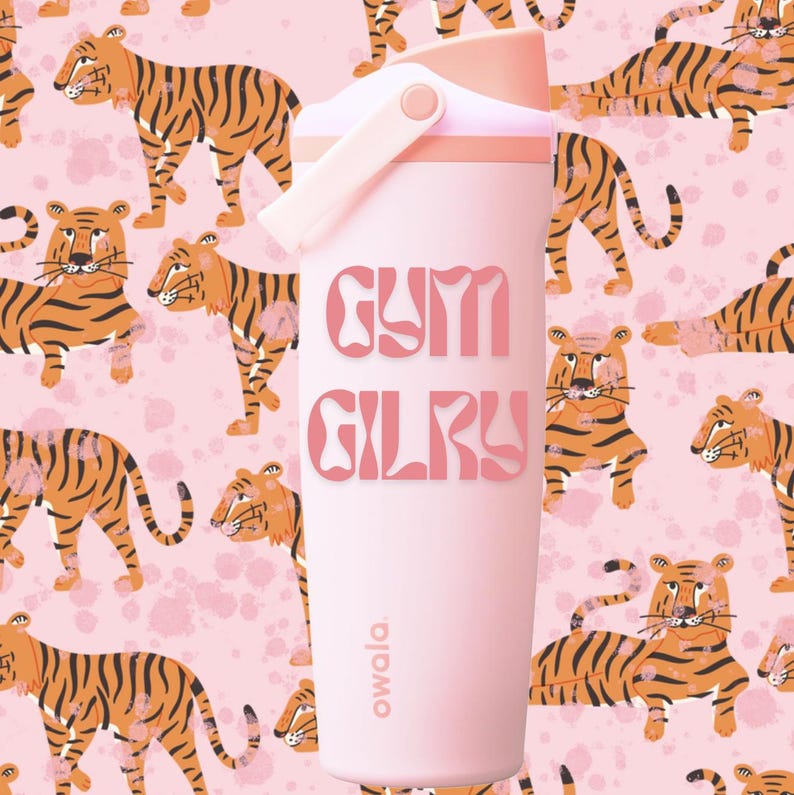 Gym Girly Vinyl Decal | Fitness Girl Sticker | Workout Water Bottle ...