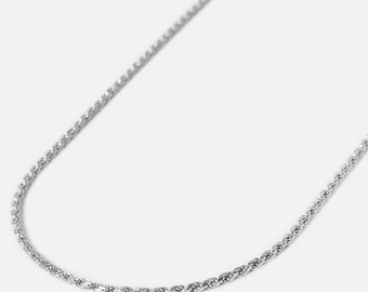 Rope Chain Necklace | Solid 925 Sterling Silver | Billie Jo
