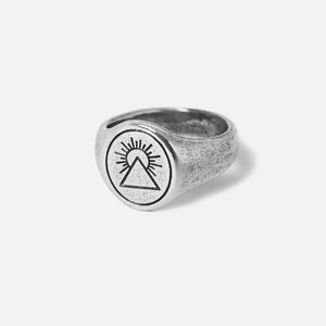 Rising Sun Ring | Sterling Silver Handmade Hammered Ring | Billie Jo