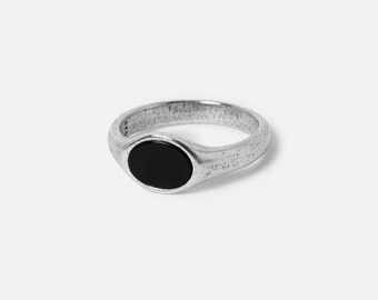 Onyx 2.0 | Solid Sterling Silver Onyx Stone Ring | Billie Jo