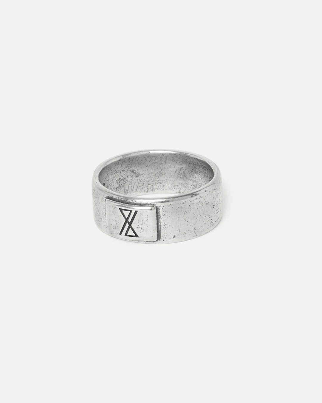 Anello Grosso Argento Sterling Regolabile: Effetto Martellato Stile Audace E Bohemien