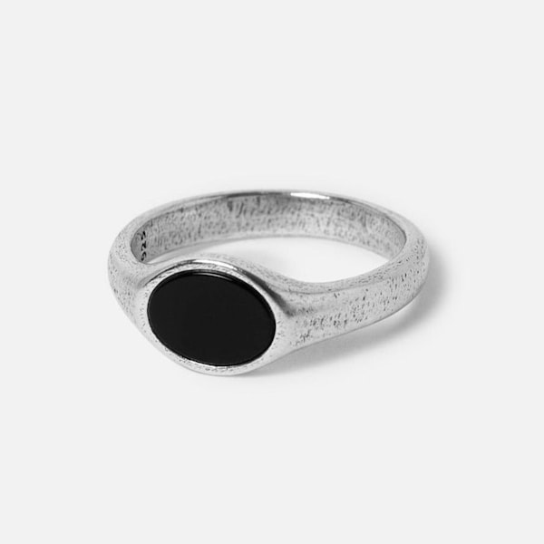 Onyx 2.0 | Solid Sterling Silver Onyx Stone Ring | Billie Jo