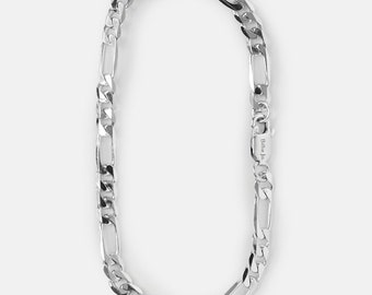 Figaro Chain Bracelet | Handmade Sterling Silver 925 Jewelry | Billie Jo