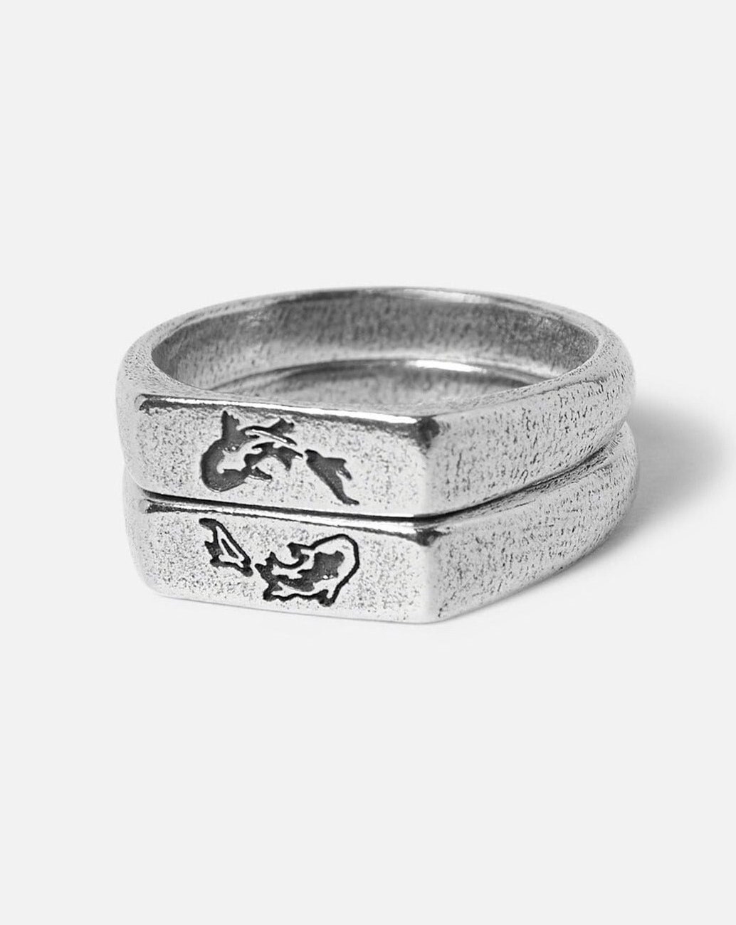 Koi Fish Stackers | Ying & Yang Sterling Silver 925 Handmade Unique Stacking Rings | Billie Jo