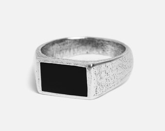 The Onyx Ring | 925 Sterling Silver Onyx Stone Ring | Billie Jo