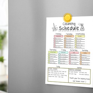 Cleaning Schedule Printable Simplify Your Cleaning Routine Cleaning ...